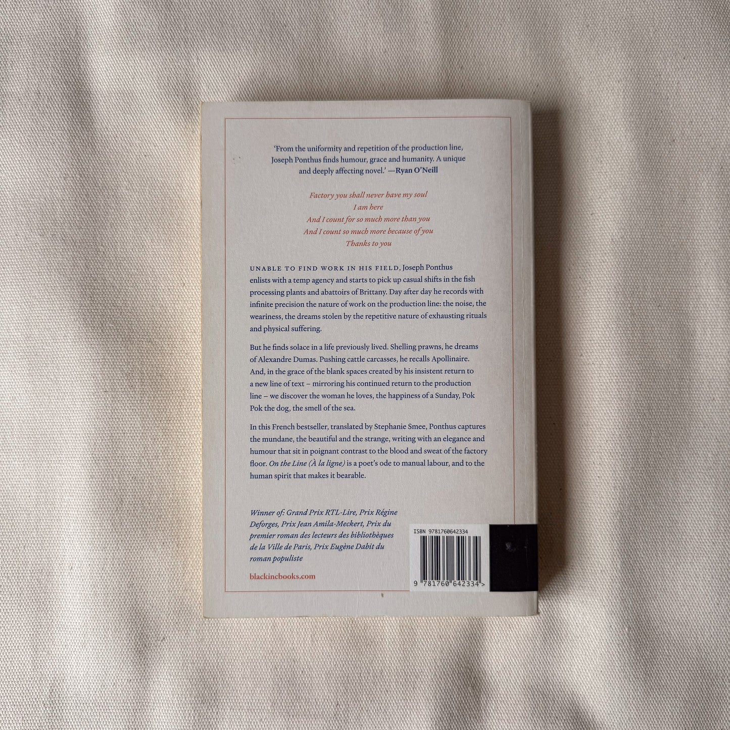 On the Line - Joseph Ponthus