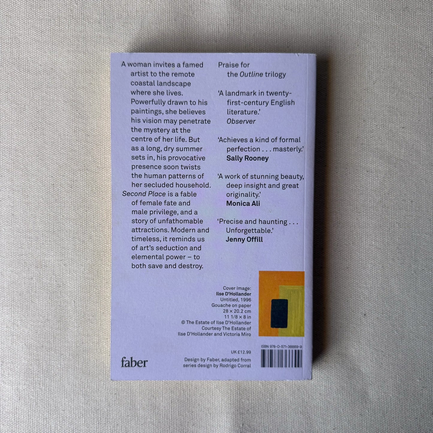Second Place - Rachel Cusk